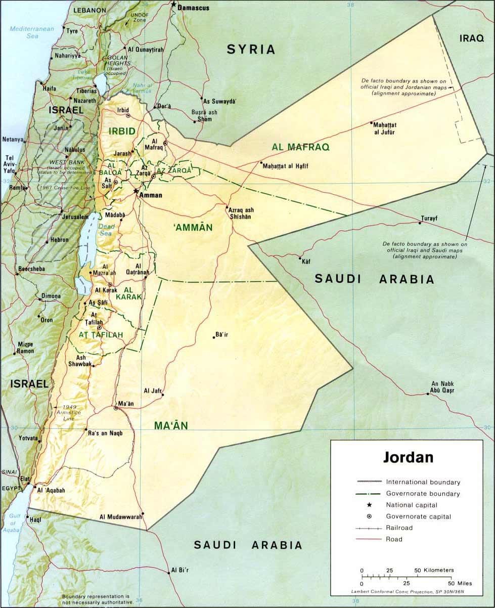 bản đồ của sweimeh Jordan 