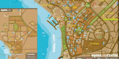 Bản đồ của aqaba Jordan