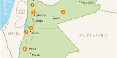 Jerusalem Jordan trên bản đồ