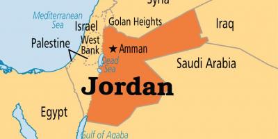 Jordan vị trí bản đồ