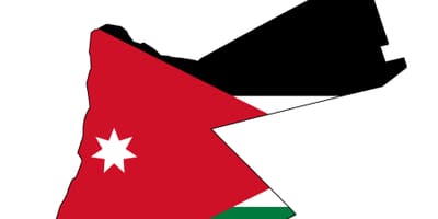 Bản đồ của Jordan bản đồ cờ