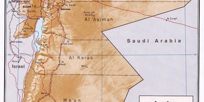 Bản đồ đang ở Jordan