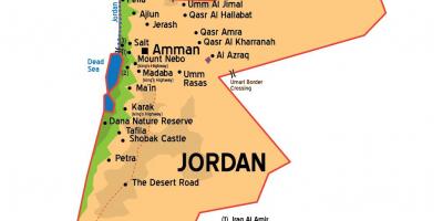 Jordan thành phố bản đồ