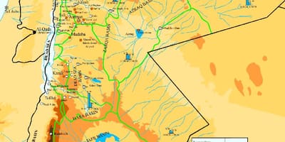 Bản đồ của Jordan khí hậu