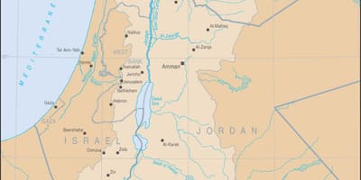 Bản đồ của Jordan sông trên thế giới