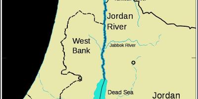 Jordan sông trung đông bản đồ